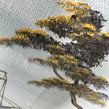 Oil on canvas "Return from fishing"