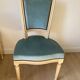 Suite de 4 chaises velours