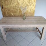 Renovated solid oak farmhouse table