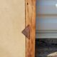 Rectangular mirror in polychrome wood