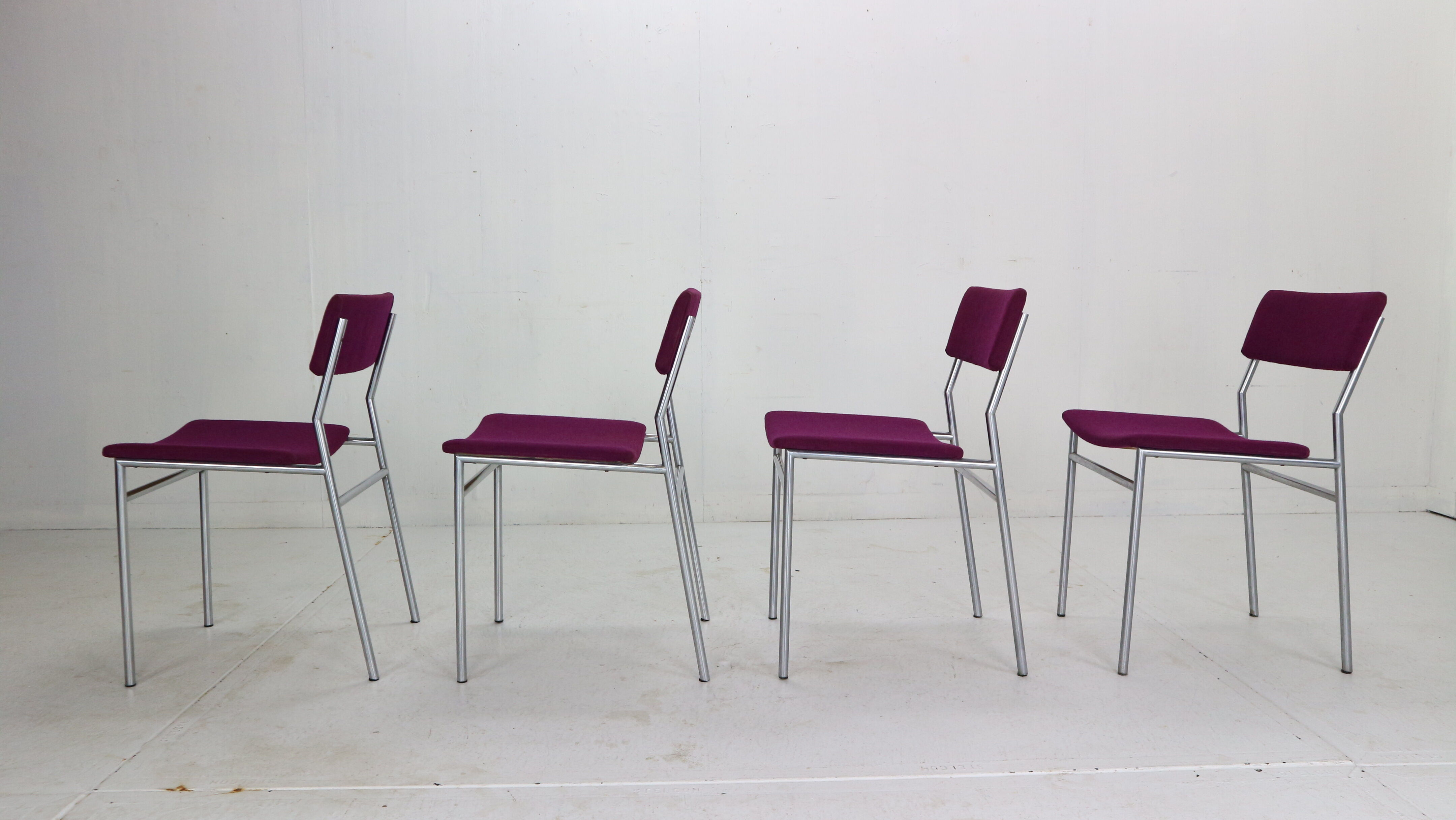 Set of 4 dinning room chairs Martin Visser "SE07"  for 't Spectrum Bergeijk, 1960