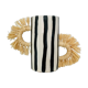 Black and white tube vase