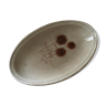 Stoneware dish or ramekin, decorated with thistles made by Sarreguemines