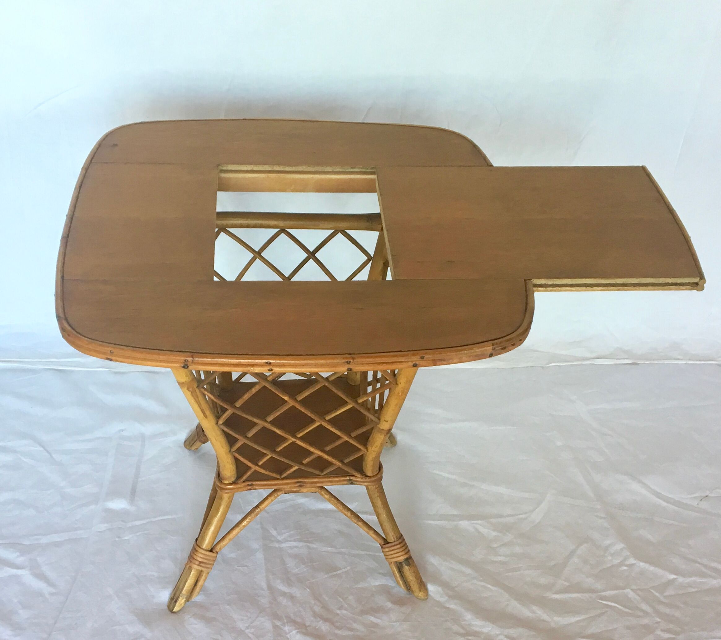 Bar table, vintage rattan