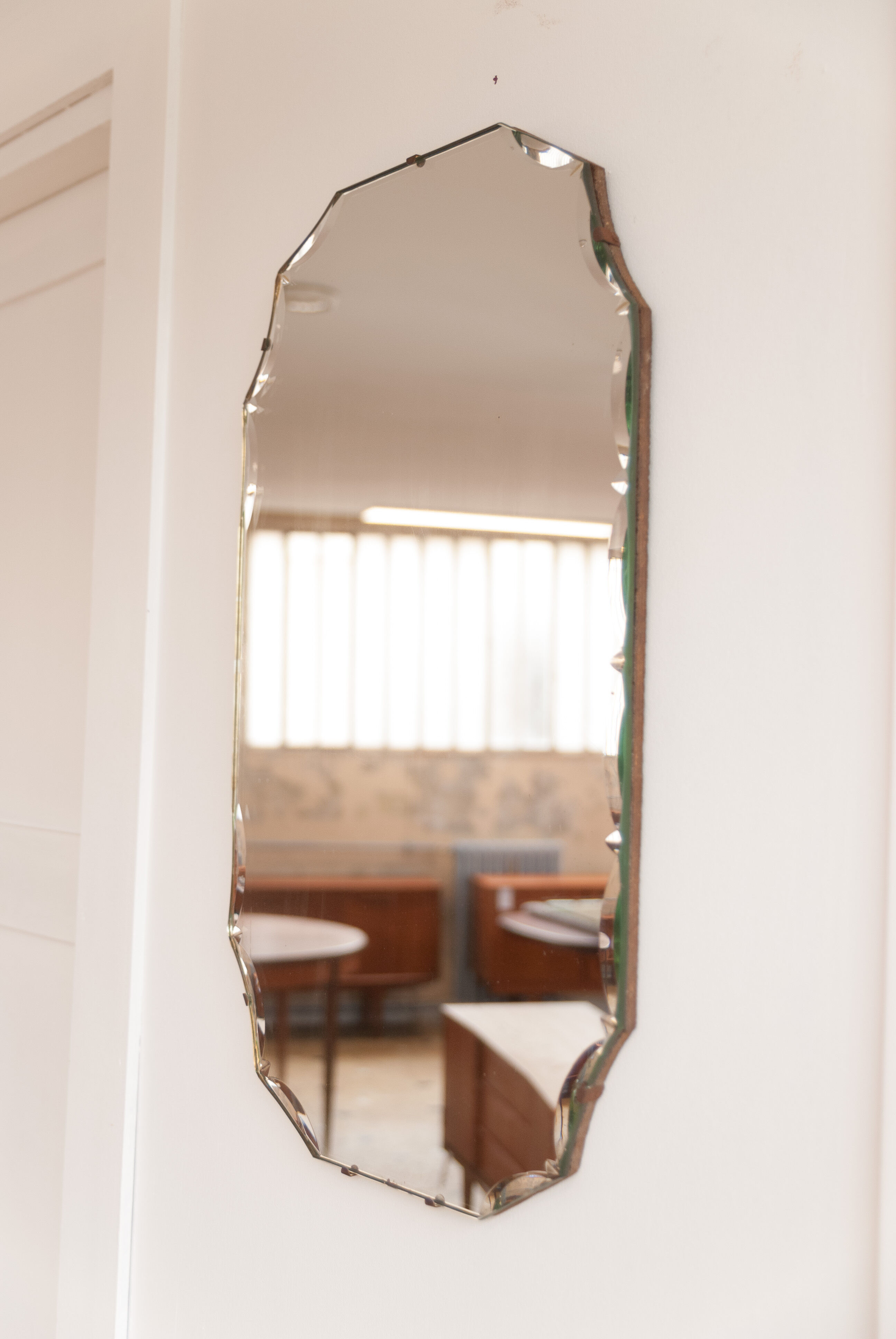 Bevelled mirror 30s 33x56cm