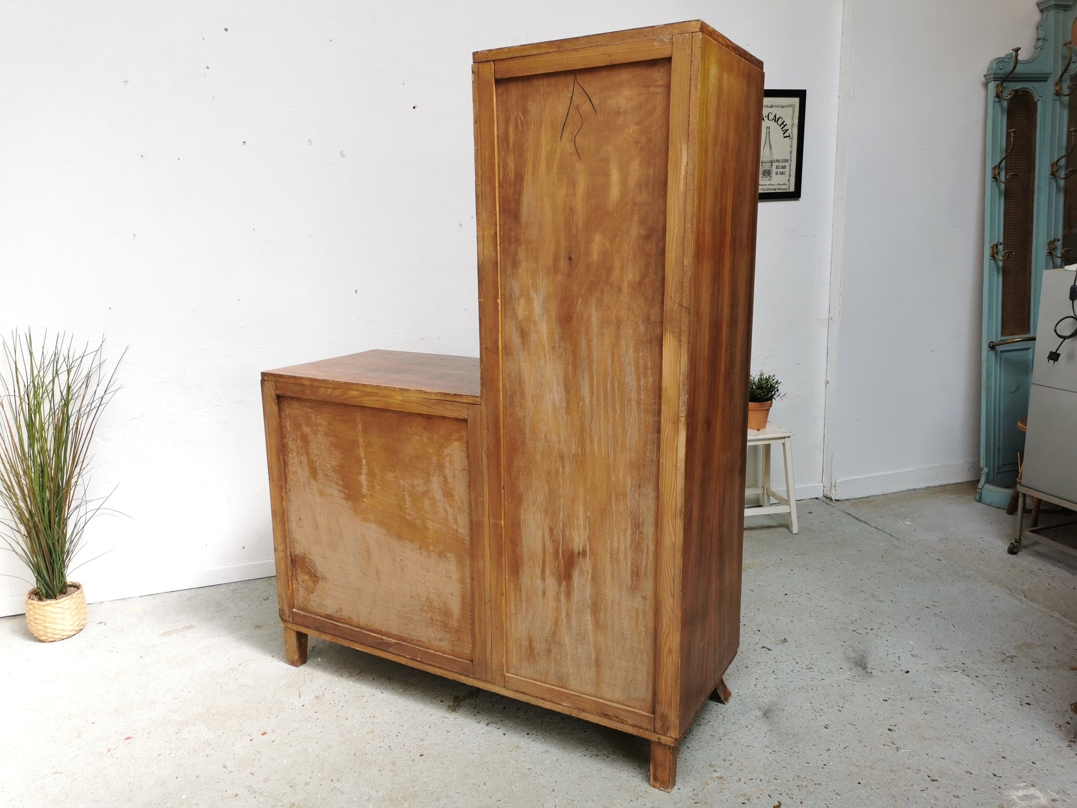 Vintage asymmetrical wardrobe