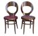 Paire anciennes chaises Baumann modèle mouette