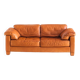 Three-seater sofa in cognac-colored leather produced by De Sede. Model DS-17/123, Switzerland, 2000s