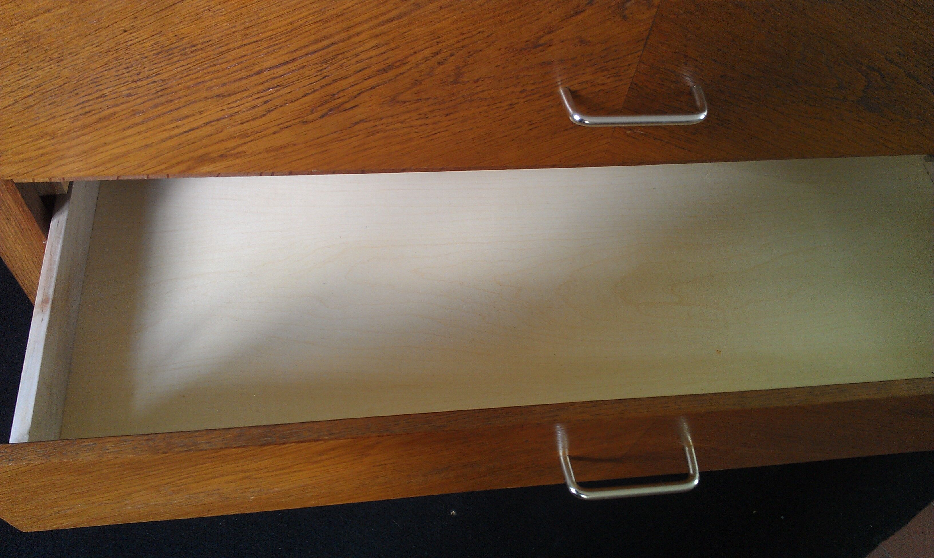 Chest of drawers 50year old oak design vintage