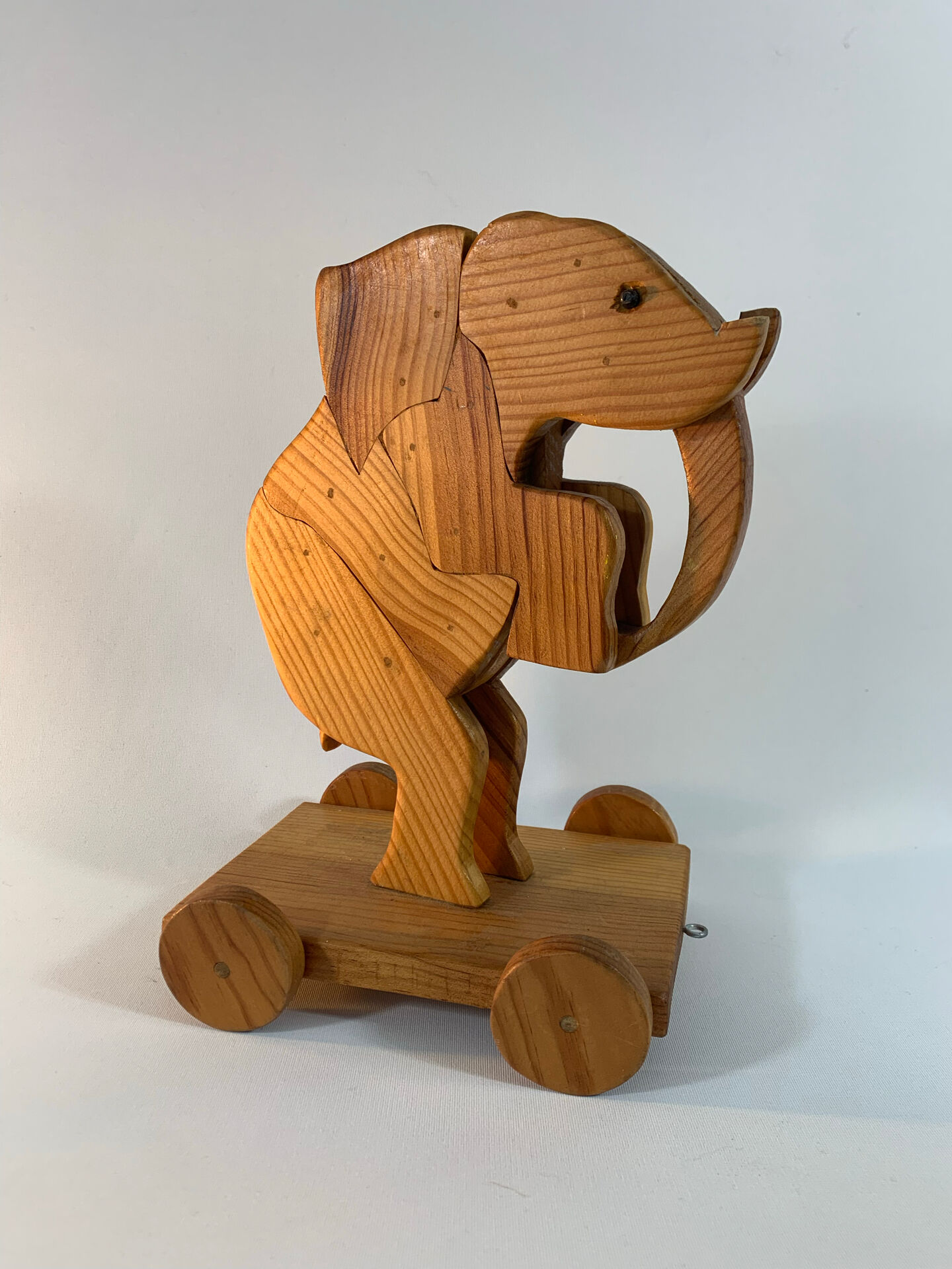Jouet à tirer Éléphant en bois