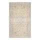 1970s Vintage Turkish Oushak Handmade Wool Cotton Beige Area Rug 171x282