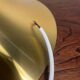 Gold-tone metal pendant light, 1960s