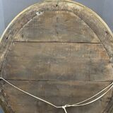 Miroir doré à motifs floraux XIXe siècle