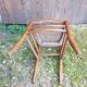 Old thonet style bistro chair turned wood + vintage cane seat