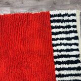 Traditional handmade Beni Ouraine rug, size 200 x 100 cm