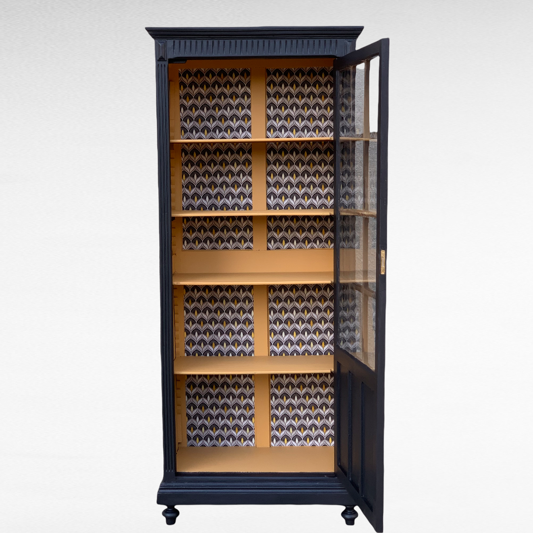 Parisian wardrobe black glass