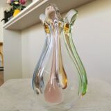 Vintage Art Glass Vase: Hanna Machanovska Mstisov Glassworks, Czechoslovaki