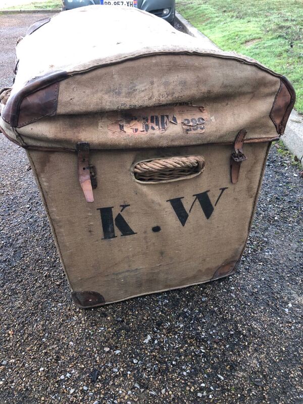 Coffre & Malle En Rotin & Osier Militaria, Militaire Français Collection