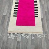 Handmade wool rug from Oued Zem