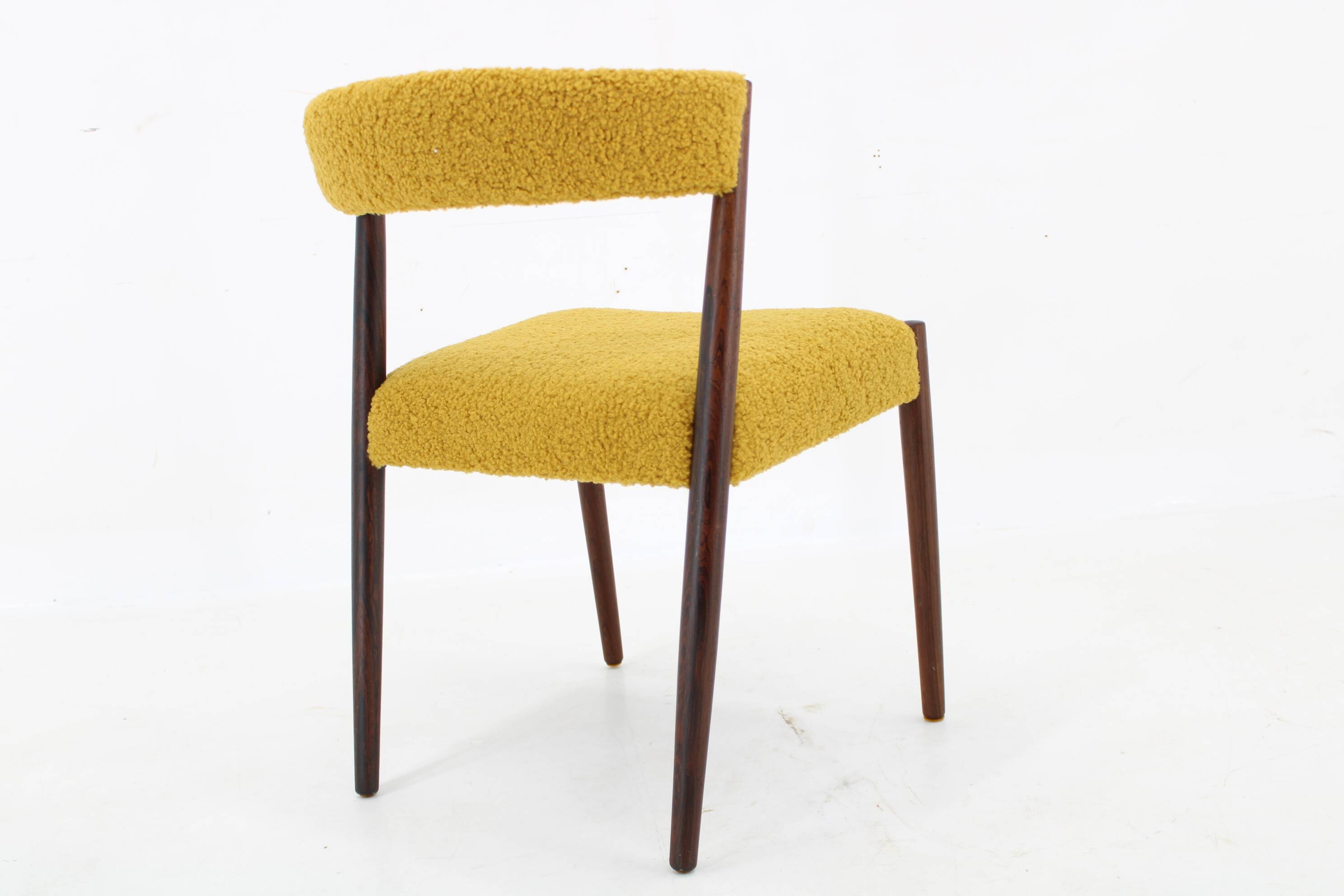 1960s Danish Teak Desk Chair, Restored