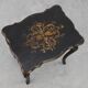19th Century Black Wooden Side Table with Drawer, France