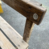 Double patinated school desk