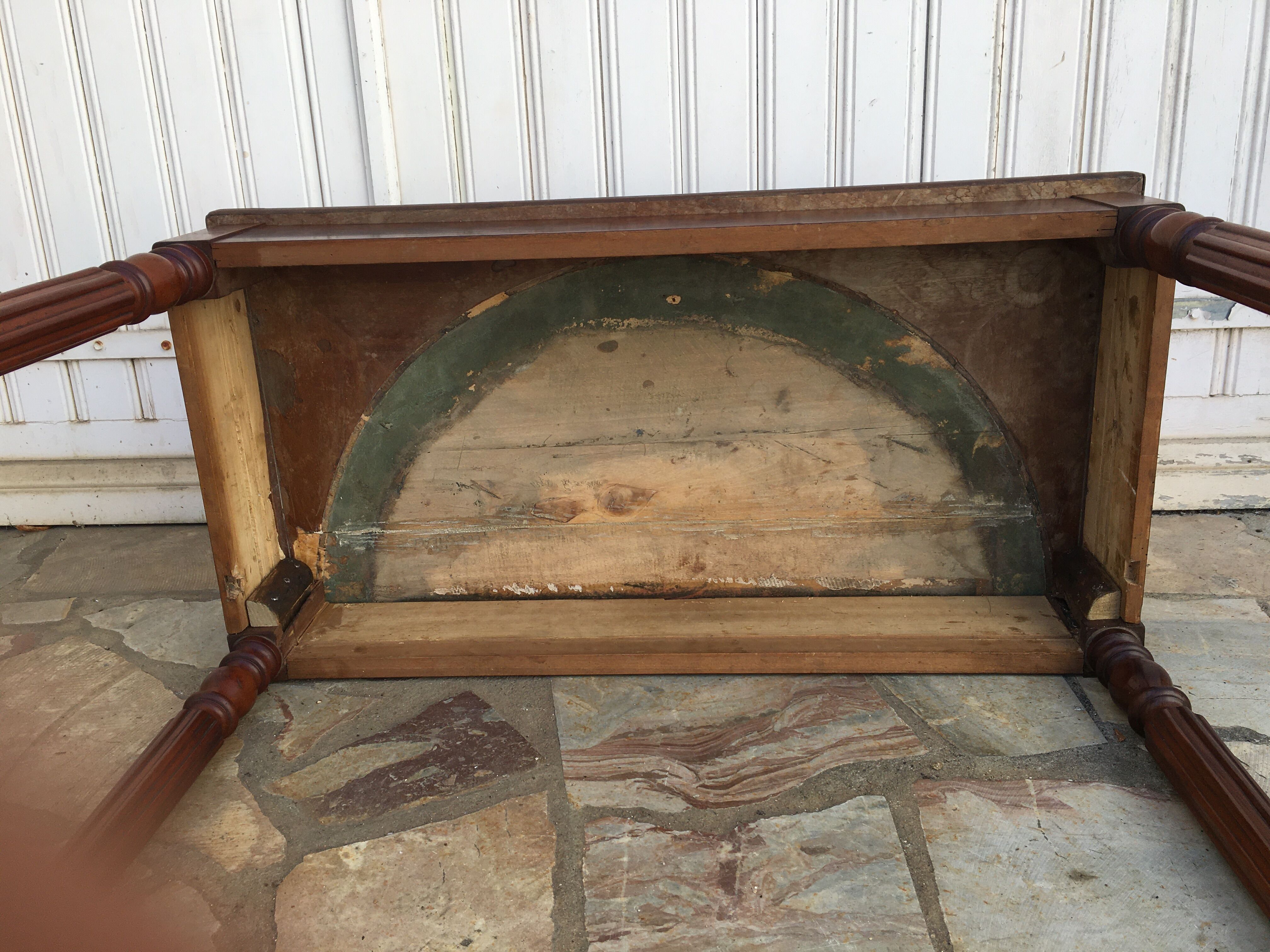 Louis Philippe console in mahogany 19th century