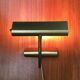 Mid-century brass swan neck table lamp in Hollywood Regency style from the 1960s.