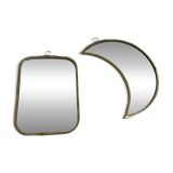 Duo of moon and rectangle mirrors