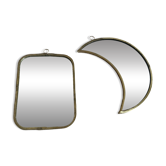 Duo de miroirs lune et rectangle