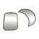 Duo of moon and rectangle mirrors