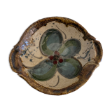 Glazed ceramic plate or cut
