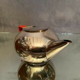 Silver metal teapot WMF vintage design 1960