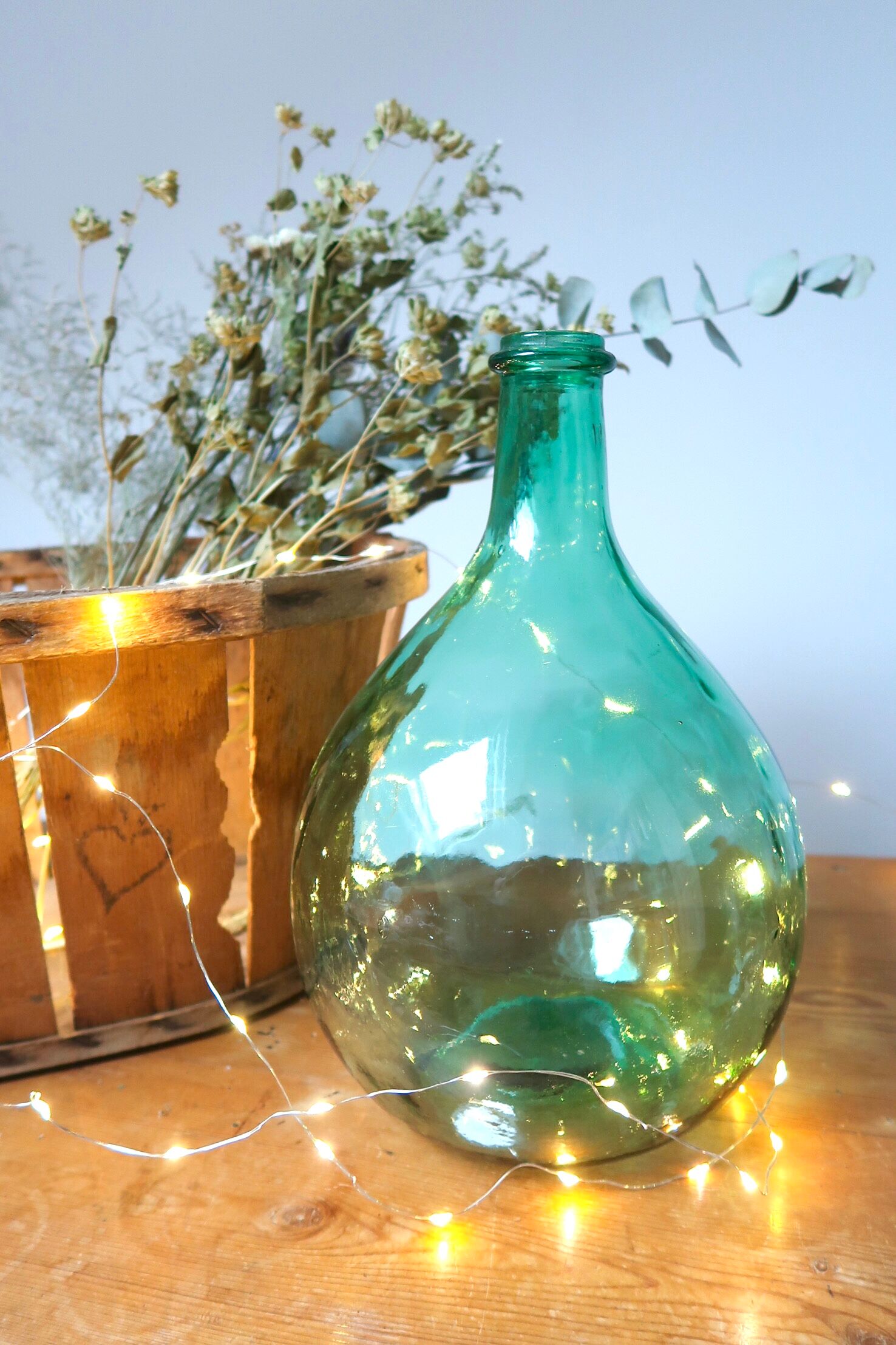 Green demijohn 5 liters