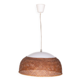 Lampe suspendue en osier du Japon des années 1970