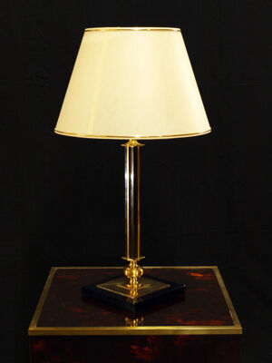 lampe de table en laiton massif
