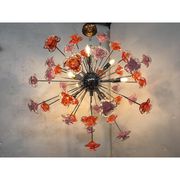 Murano Glass Flowers Italian Sputnik Candlestick