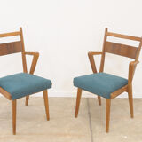 Paire de chaises tchécoslovaques vintage en bois courbé par Jitona, années 1970