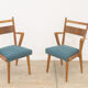 Pair of vintage Czechoslovak chairs in bent wood by Jitona, 1970s.