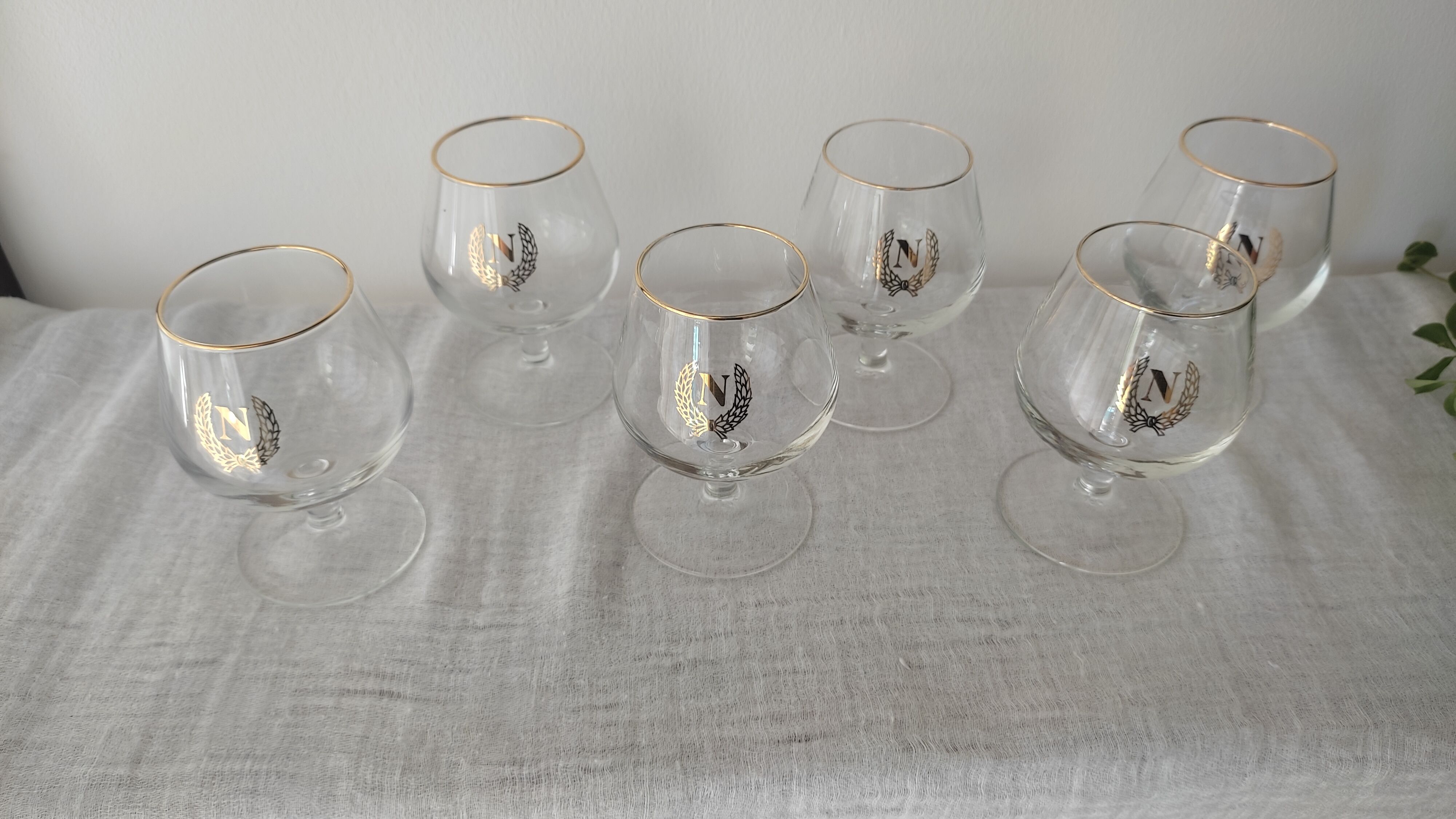 Verres à cognac de collection modèle Napoléon vintage