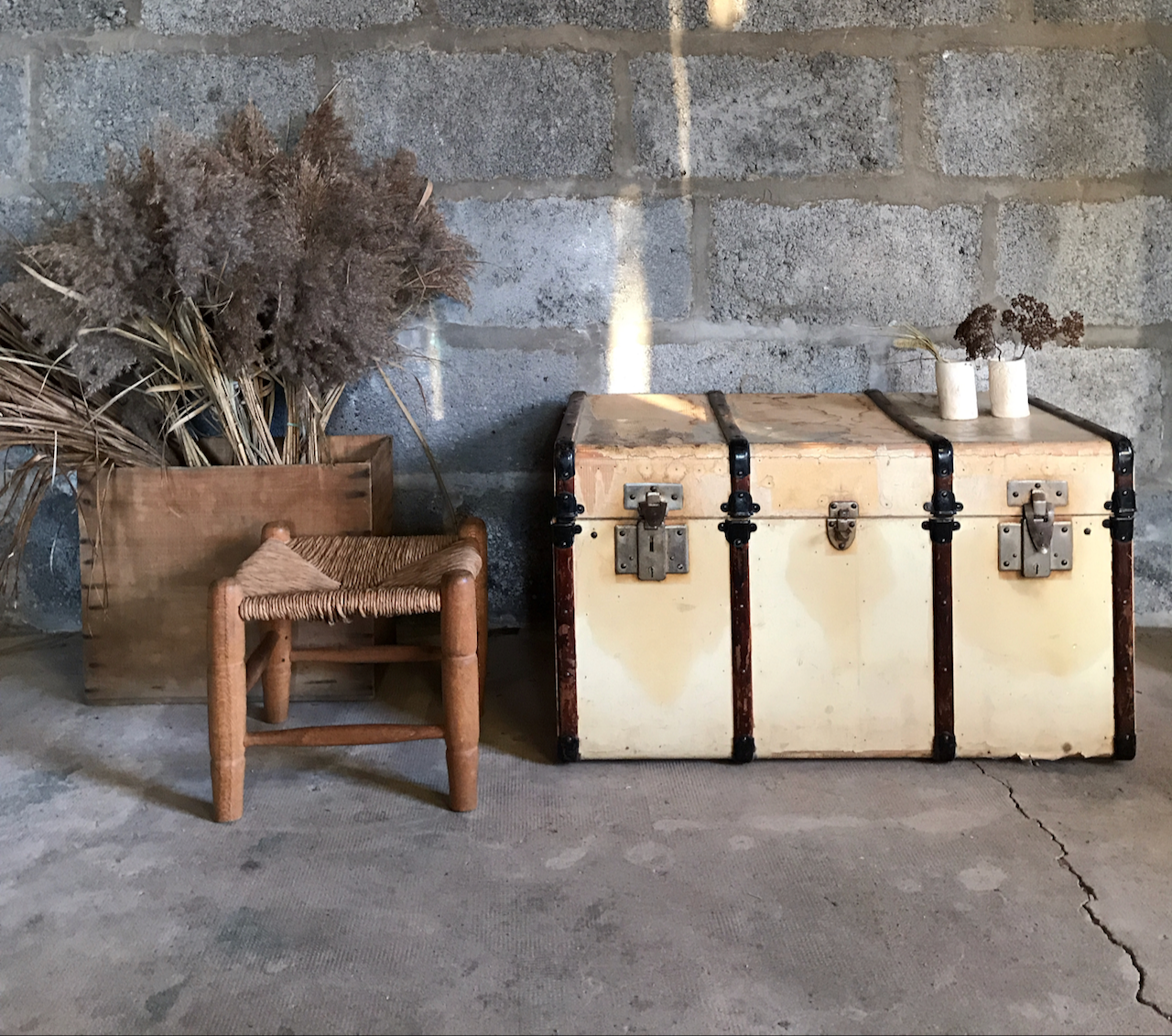 Old cabin trunk