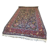 Large Kashan Carpet Night Blue Hunt 146x222 – Animated Scene