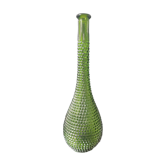 Empoli olive green bottle vase with diamond point - 39 cm