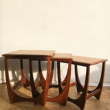 Teak trundle tables - Astro model - Design Victor Wilkins for G Plan - 1960