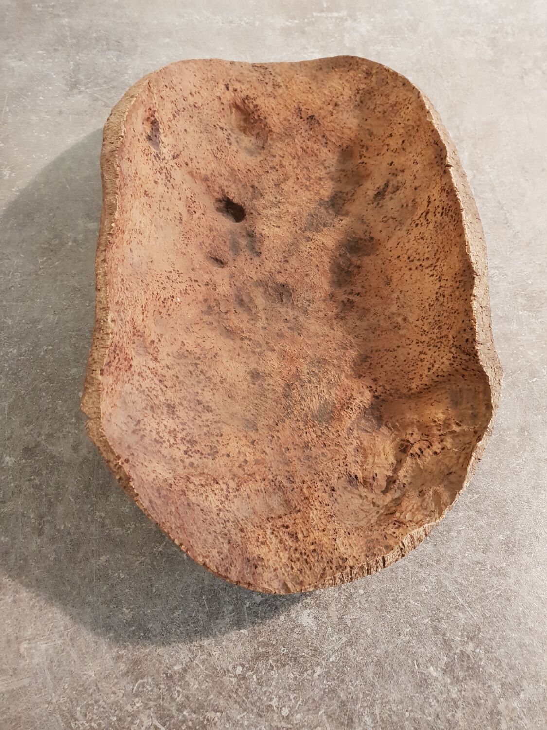 Vintage cork fruit bowl