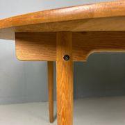 Hans J. Wegner round PP70 extendable dining table for Andreas Tuck, Denmark 1970