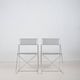 Set of X-Line chairs designed by Niels Jørgen Haugesen for Hybodan, '70