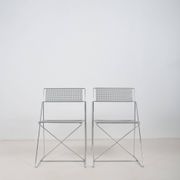 Set of X-Line chairs designed by Niels Jørgen Haugesen for Hybodan, '70