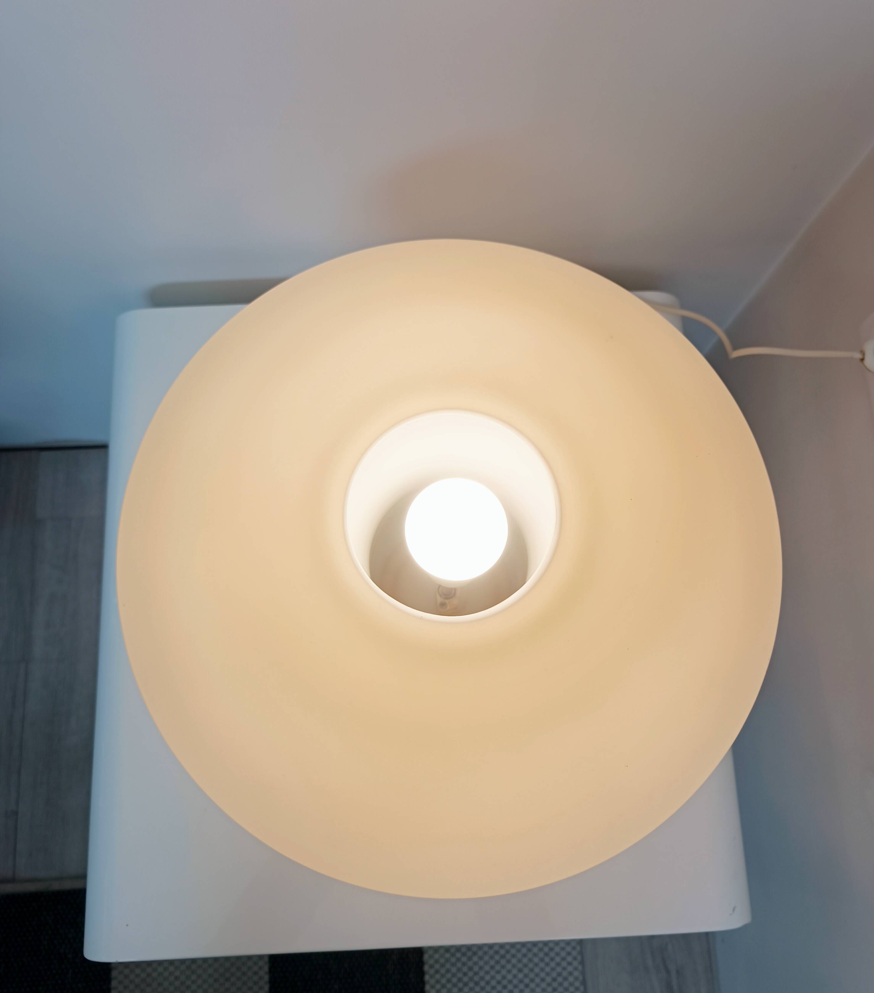 Lampe champignon par Hustadt Leuchten 1970s Grand modèle