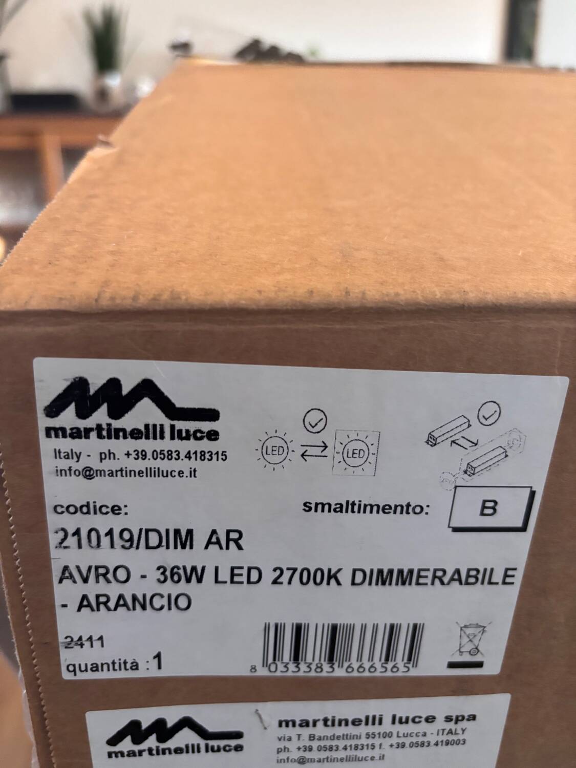 Suspension Martinelli Avro Orange